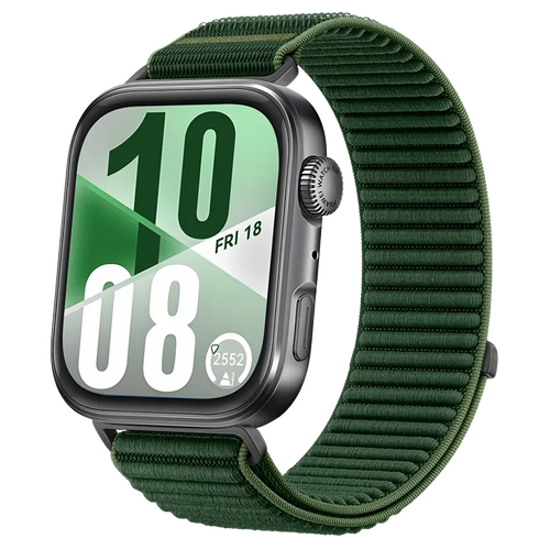 Huawei Watch Fit 5 Wave Nylon Strap (Dark Green)