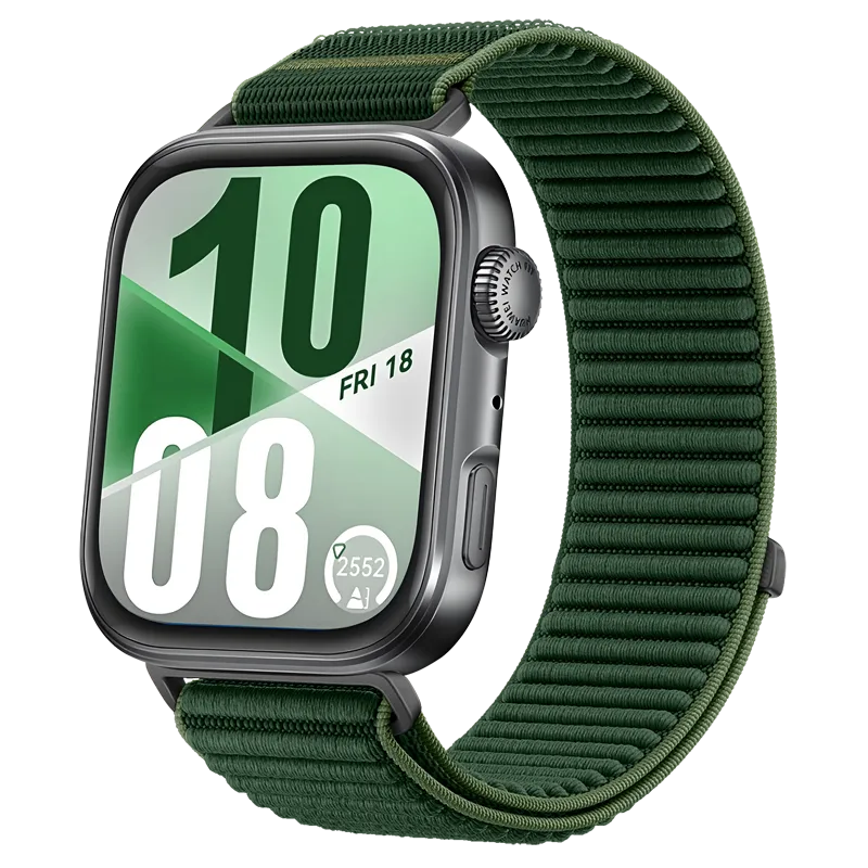 Huawei Watch Fit 5 Wave Nylon Strap (Dark Green)