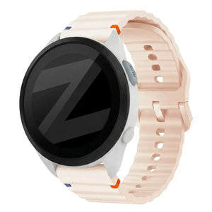 Bandz Garmin Forerunner 165 Silicone Strap 'Wave' (Light Pink)