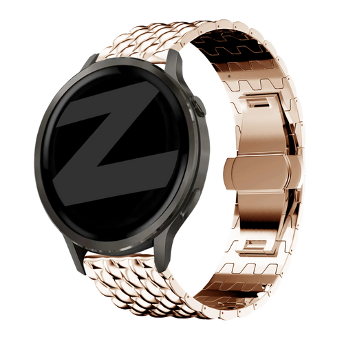Bandz Garmin Bounce 2 Steel Strap 'Dragon' (Rose Gold)