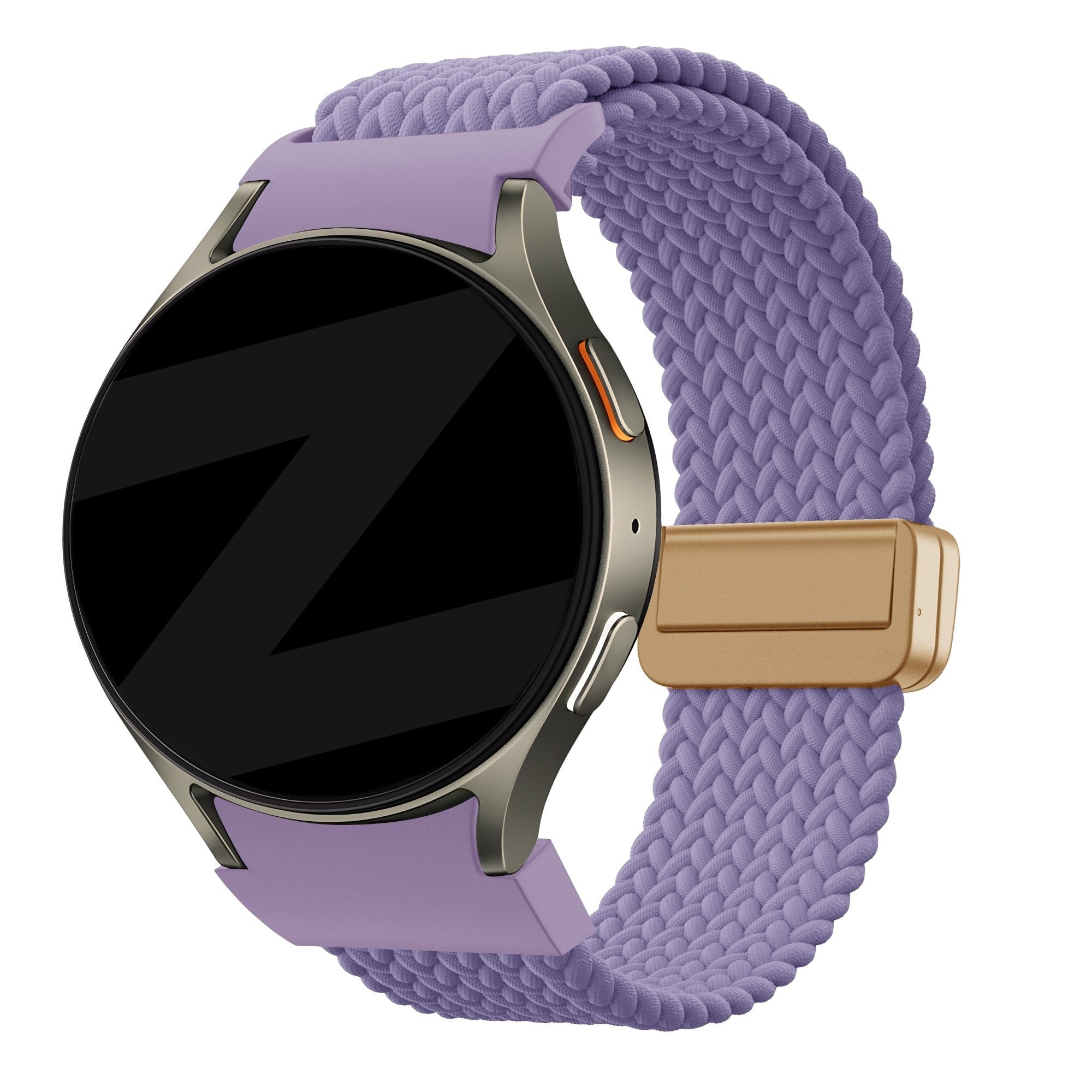 Bandz Samsung Galaxy Watch 4 Classic 46mm Braided Strap 'Easy Fit' (Lilac)