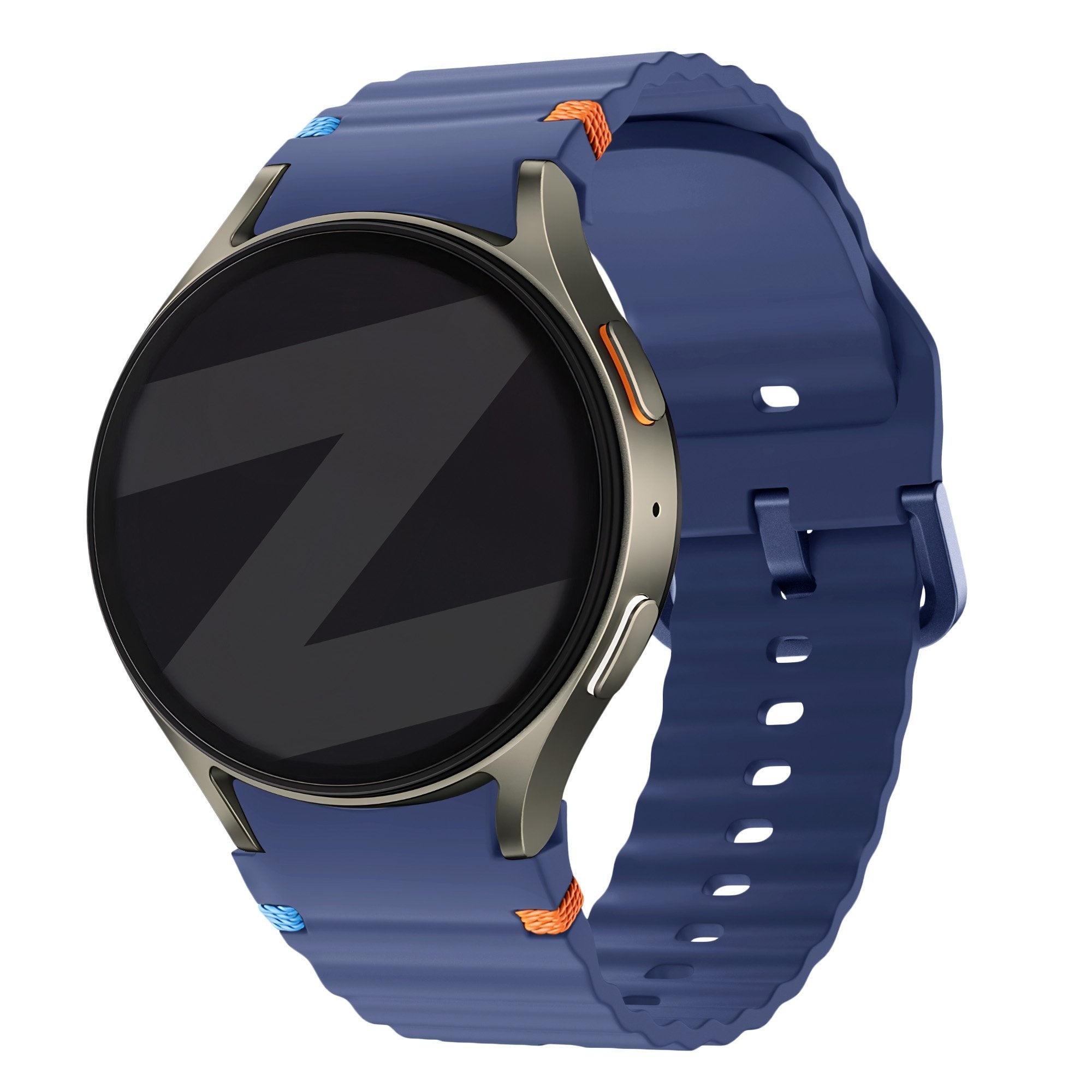 Bandz Samsung Galaxy Watch FE Wave Strap 'Easy Fit' (Dark Blue)