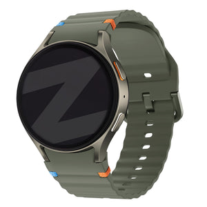 Bandz Samsung Galaxy Watch 5 Pro Wave Strap 'Easy Fit' (Green)