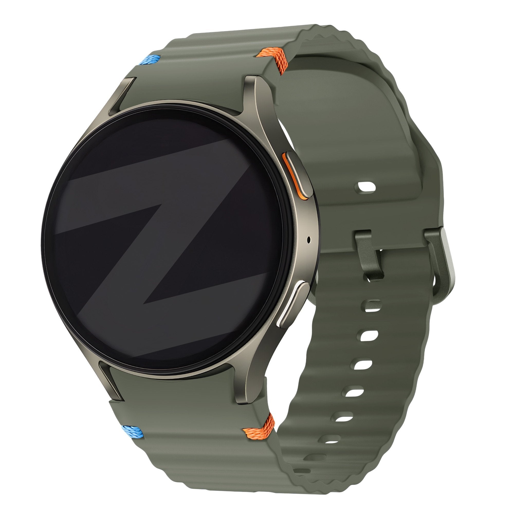 Bandz Samsung Galaxy Watch 5 Pro Wave Strap 'Easy Fit' (Green)