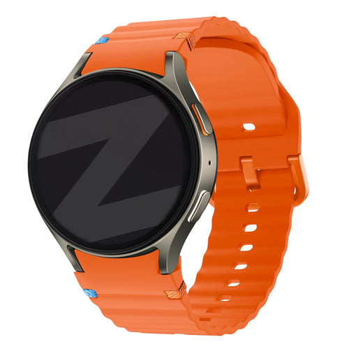 Bandz Samsung Galaxy Watch 6 Classic - 43mm Wave Strap 'Easy Fit' (Orange)