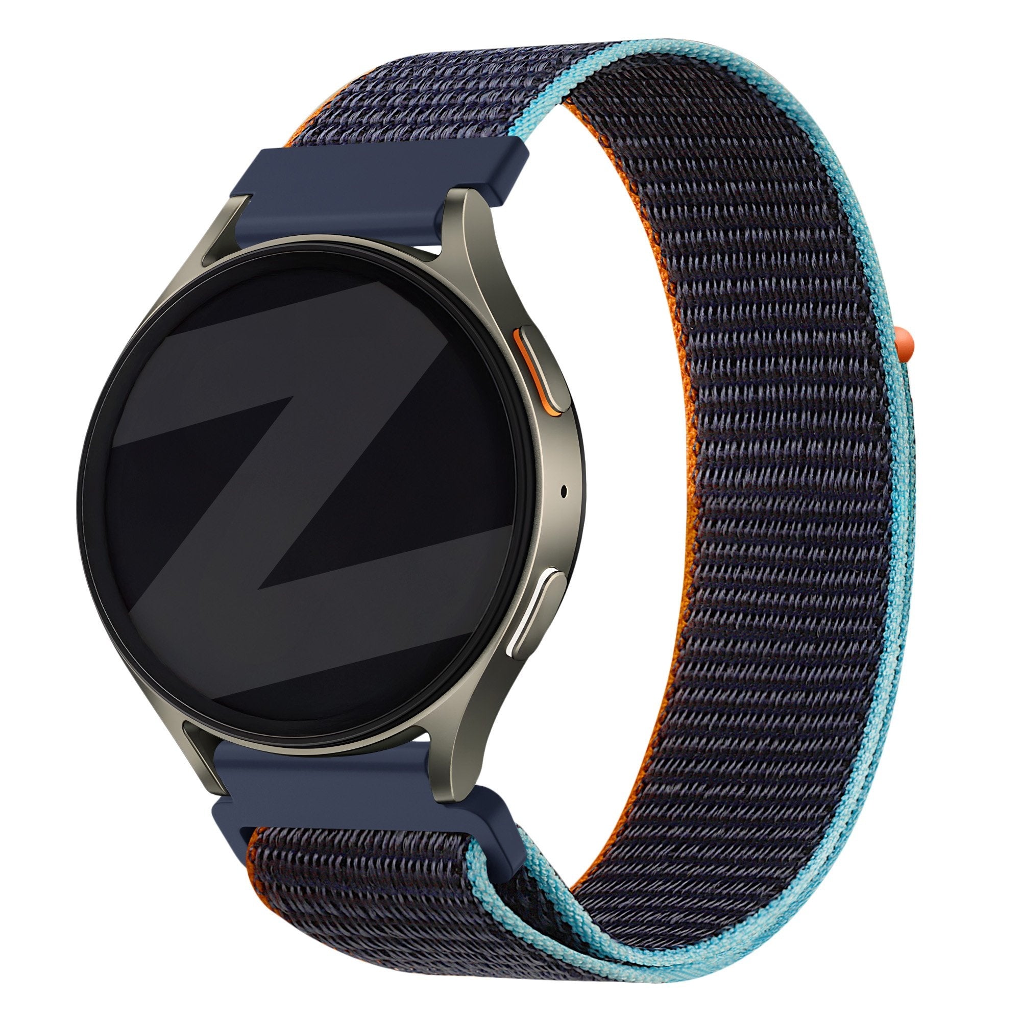Bandz Huawei Watch GT 4 - 46mm Nylon Strap 'Easy Fit' (Dark Blue Mix)