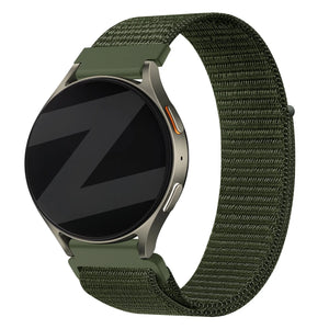 Bandz Fossil Gen 5e - 44mm Nylon Strap 'Easy Fit' (Green)