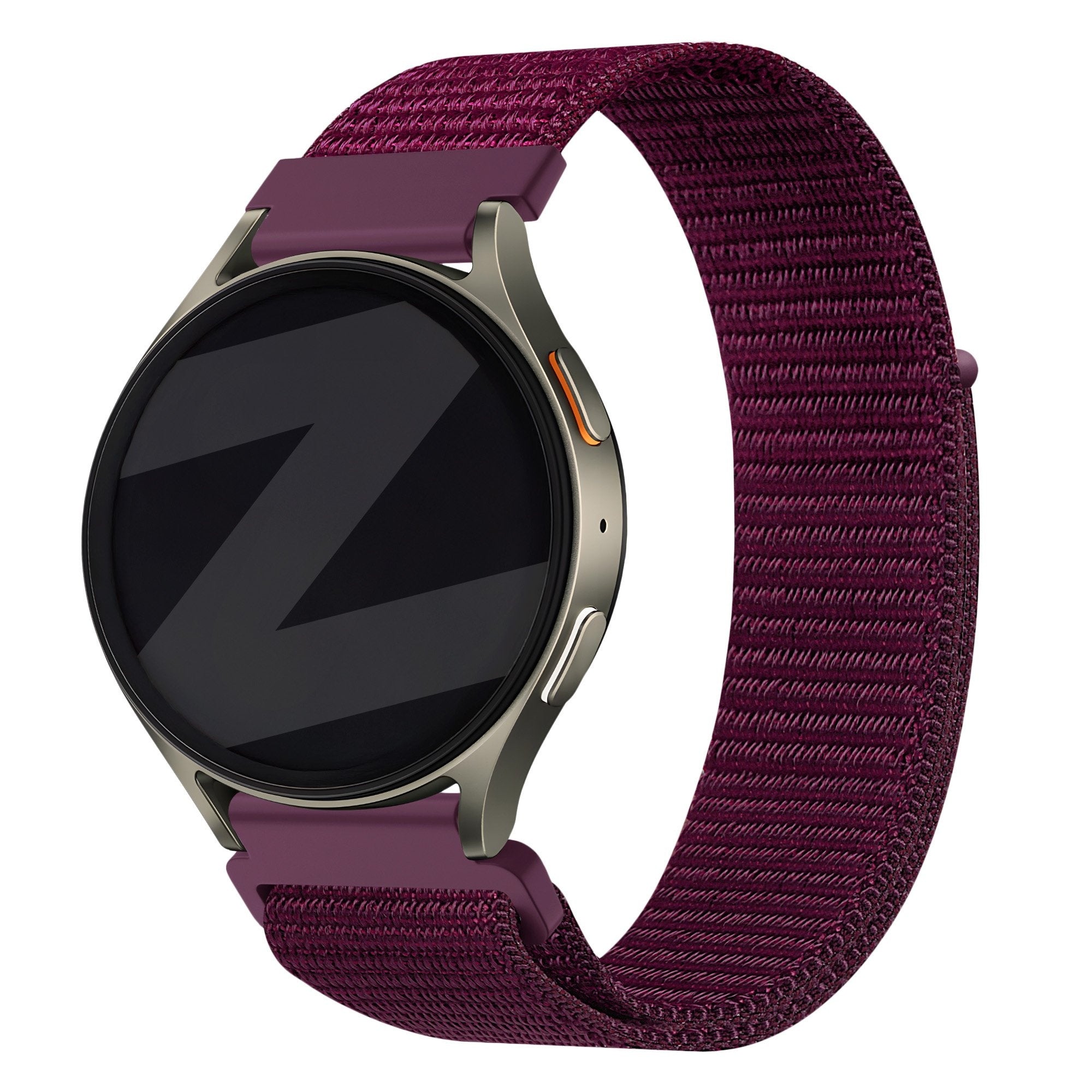 Bandz Samsung Galaxy Watch 7 - 40mm Nylon Strap 'Easy Fit' (Plum)