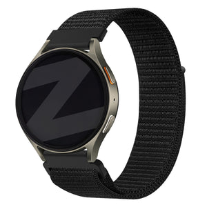 Bandz Huawei Watch GT 5 Pro - 42mm Nylon Strap 'Easy Fit' (Black)