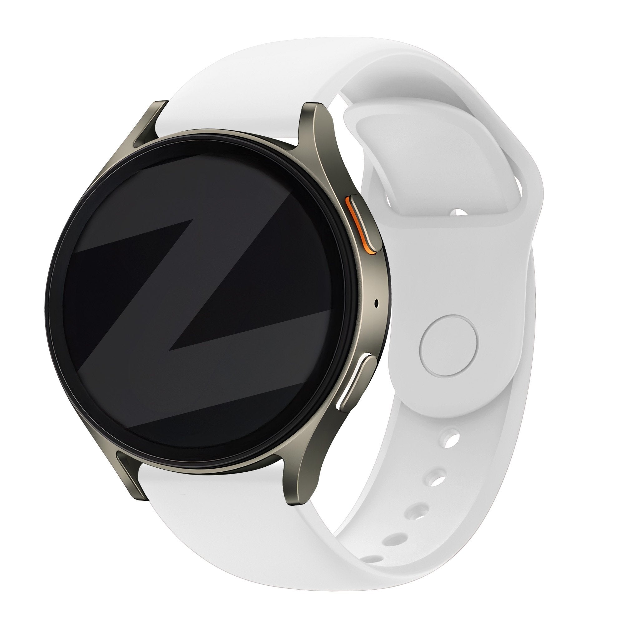 Bandz Samsung Galaxy Watch 4 Classic 42mm Sport Strap 'Easy Fit' (White)