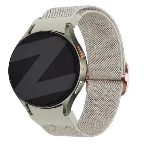 Bandz Samsung Galaxy Watch 6 Classic - 43mm Elastic Strap 'Easy Fit' (Beige)