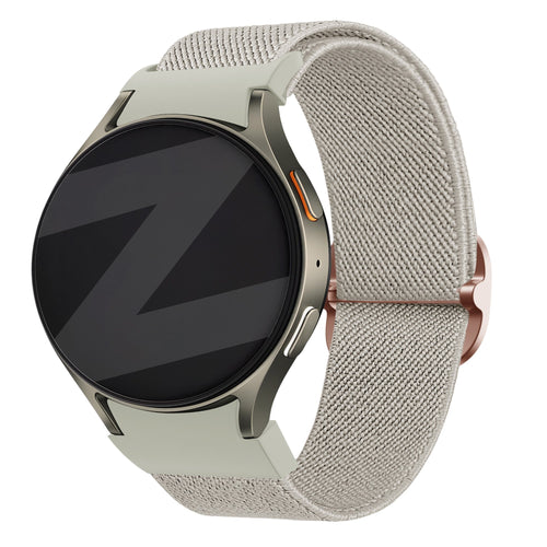 Bandz Samsung Galaxy Watch 6 - 44mm Elastic Strap 'Easy Fit' (Beige)
