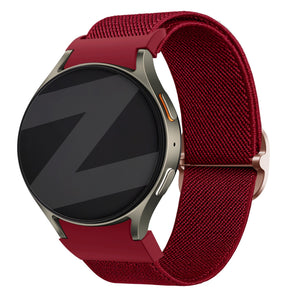Bandz Samsung Galaxy Watch 5 - 44mm Elastic Strap 'Easy Fit' (Red)