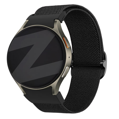 Bandz Samsung Galaxy Watch 6 Classic - 47mm Elastic Strap 'Easy Fit' (Black)