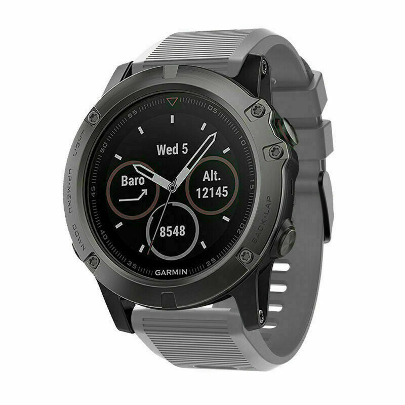 Garmin Quatix 8 - 51mm Silicone Strap (Grey)