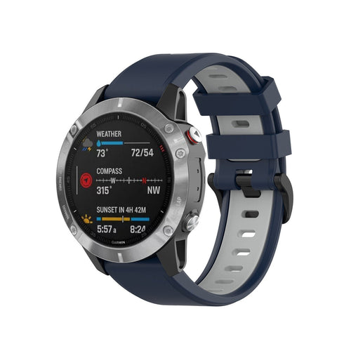 Garmin D2 Delta PX Sport Strap with Buckle (Blue/Grey)