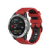 Garmin Quatix 3 / 6x / 7x Solar Buckled Sport Strap (Red/Black)