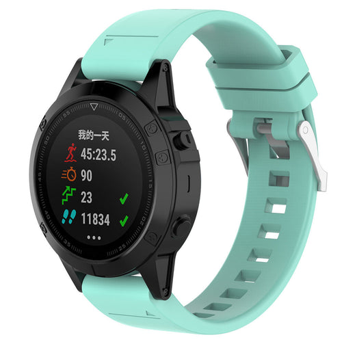 Garmin Approach S70 - 42mm Glossy Silicone Strap (Aqua)
