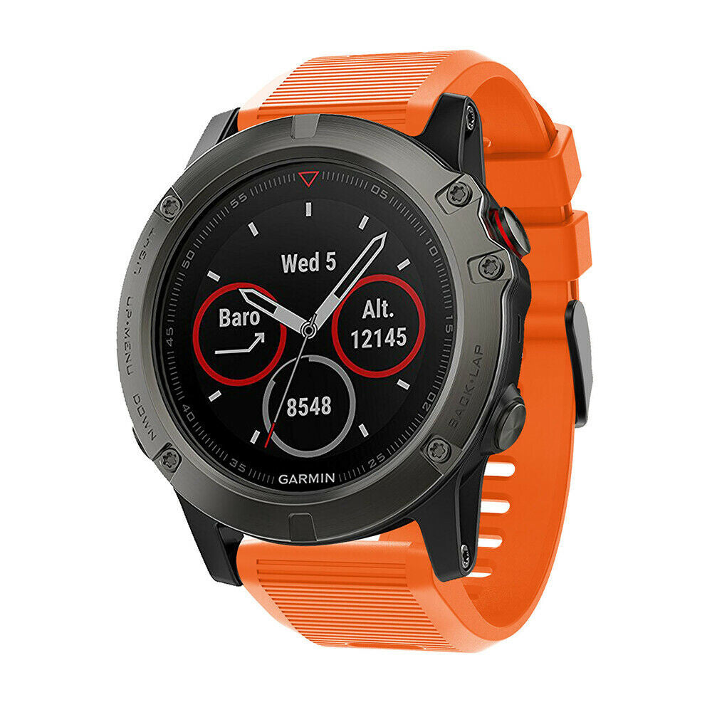 Garmin Fenix 8 Pro - 51mm Silicone Strap (Orange)