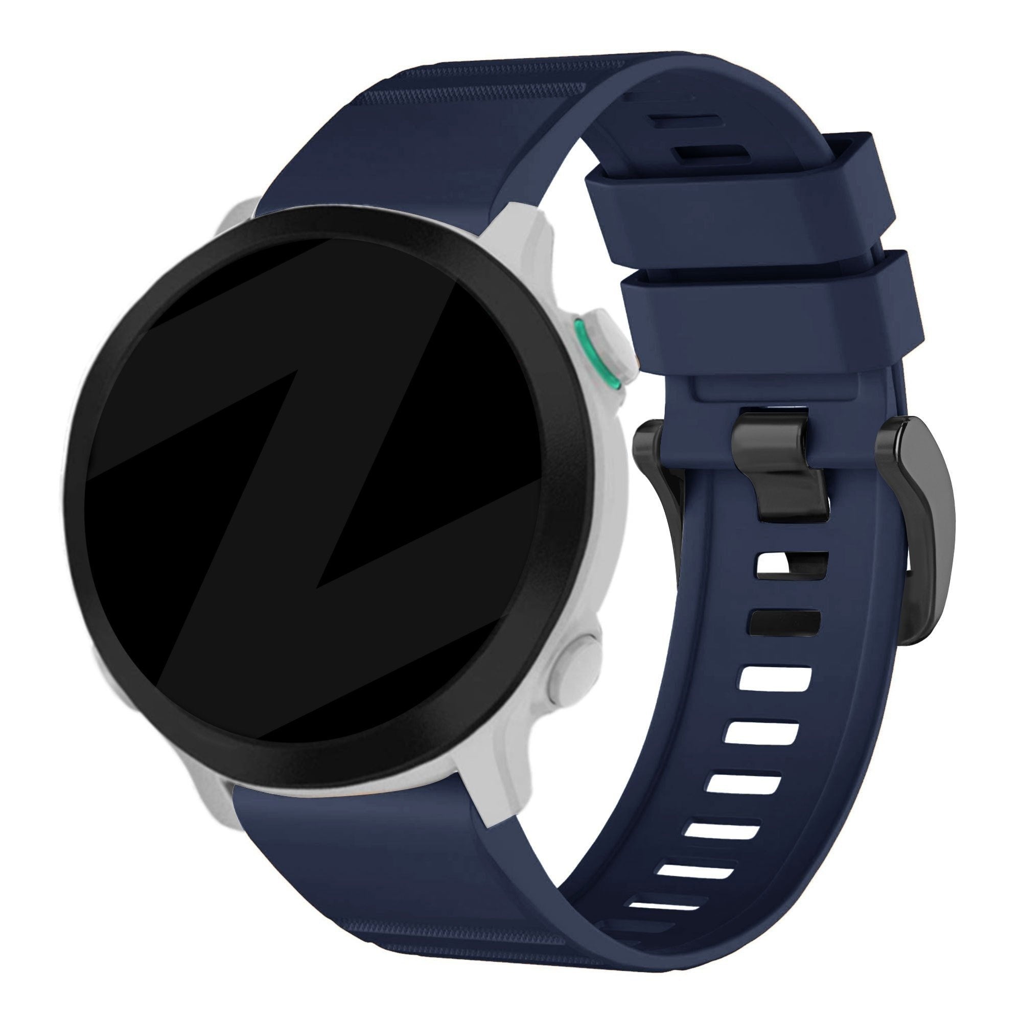 Bandz Garmin Forerunner 970 Buckled Silicone Strap (Dark Blue)