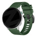 Bandz Garmin Quatix 8 - 51mm Buckled Silicone Strap (Dark Green)
