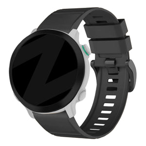 Bandz Garmin D2 Mach 1 Buckled Silicone Strap (Black)