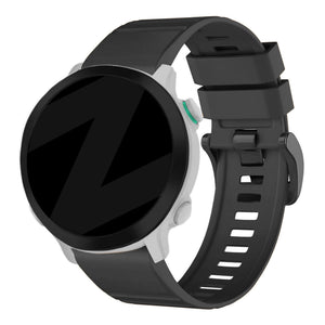 Bandz Garmin Quatix 8 - 51mm Buckled Silicone Strap (Black)
