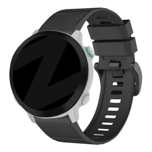 Bandz Garmin Forerunner 935 Buckled Silicone Strap (Black)