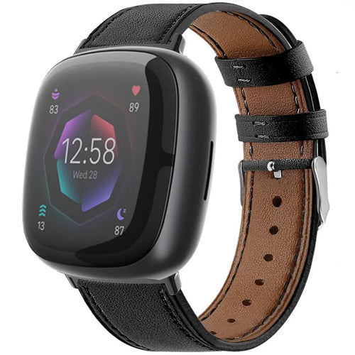 fitbit-versa-3-leren-bandje-zwart