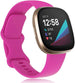 Fitbit Versa 3 Silicone Strap (Bright Pink)