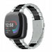 Fitbit Versa 4 Steel Strap (Silver/Black)