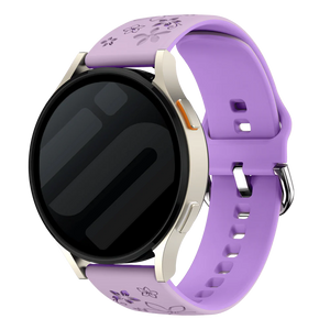 OnePlus Watch 3 - 43mm Flower Silicone Strap (Lavender/Purple)