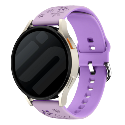 OnePlus Watch 3 - 43mm Flower Silicone Strap (Lavender/Purple)