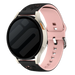Fossil Gen 6 - 42mm Flower Silicone Strap (Black/Light Pink)