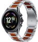 Fossil Gen 6 44mm Wood/Steel Strap (Silver)