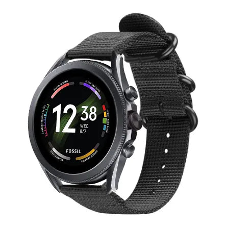 fossil-gen-6-nylon-gesp-band-zwart