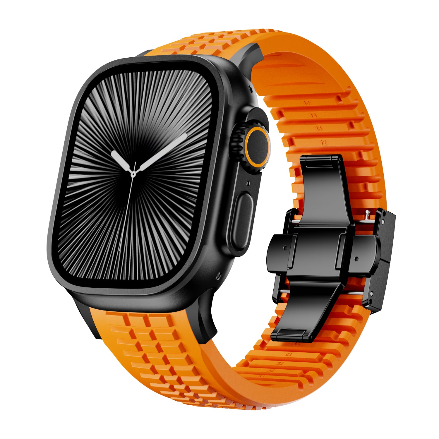 Apple Watch Ultra Premium Silicone Strap (Orange)
