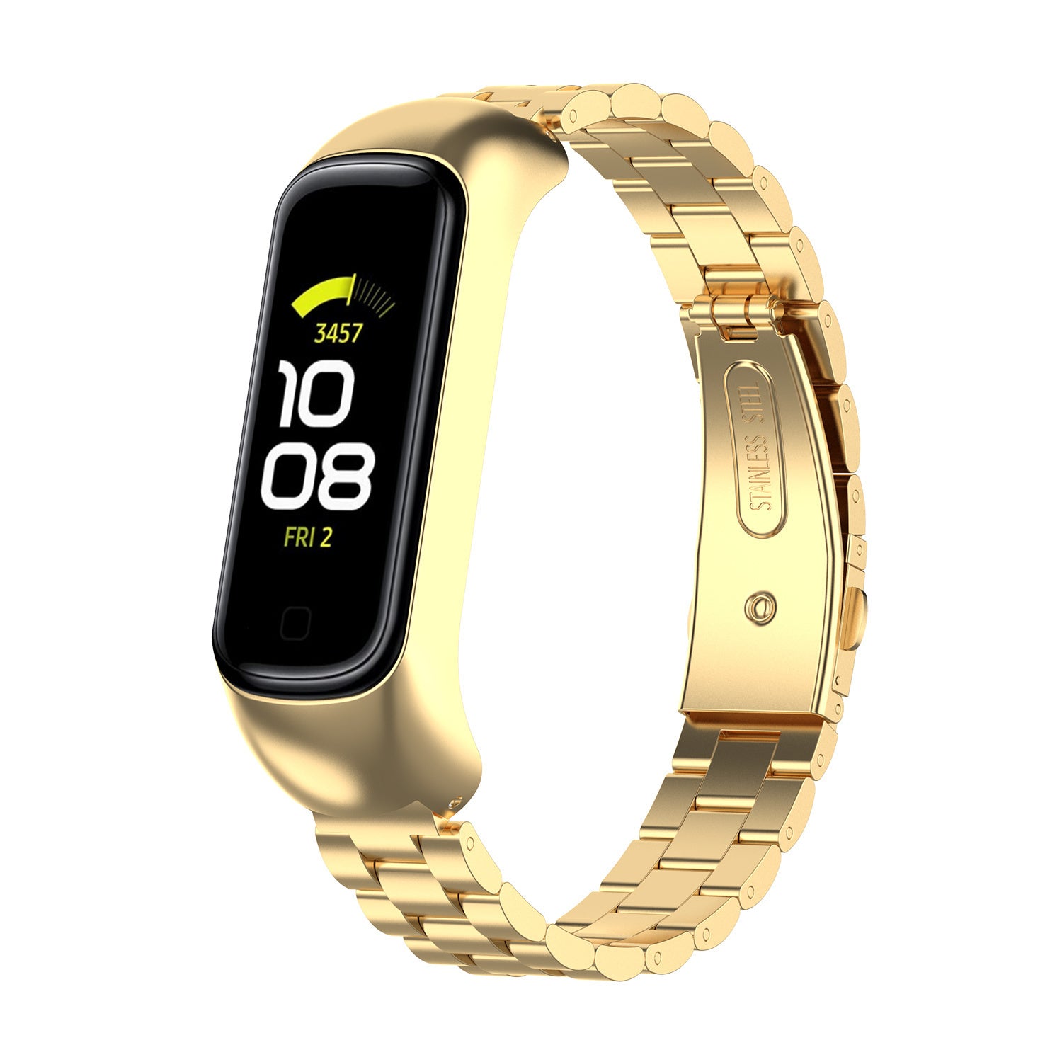 original samsung gear fit 2 armband Galaxy Steel Strap (Gold) dog gear set honda Gear Fit 2 Pro Farbe:M Helma CRATONI Velo-X White