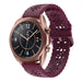 Samsung Galaxy Watch 3 41mm Silicone Strap Patterned (Burgundy)