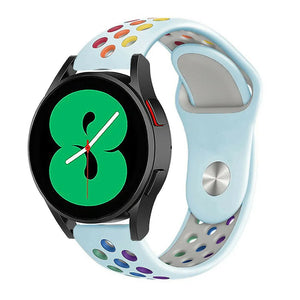 Silicone Sport Strap, on a watch, 3/4 front view