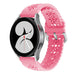 Samsung Galaxy Watch 4 40mm Patterned Silicone Strap (Bright Pink)