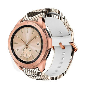 Print Silicone Strap, on a watch, 3/4 front view