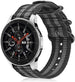Samsung Galaxy Watch 46mm Nylon Strap with Buckle (Black/Grey)
