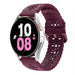 Samsung Galaxy Watch 5 44mm Silicone Strap Patterned (Burgundy)