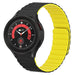 Samsung Galaxy Watch 5 Pro Magnetic Silicone Strap Perfect Fit (Black/Yellow)