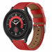 Samsung Galaxy Watch 5 Pro Leather Strap (Red)