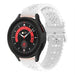 Samsung Galaxy Watch 5 Pro Silicone Strap Patterned (White)