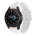 Samsung Galaxy Watch 4 Classic 46mm Patterned Silicone Strap (White)
