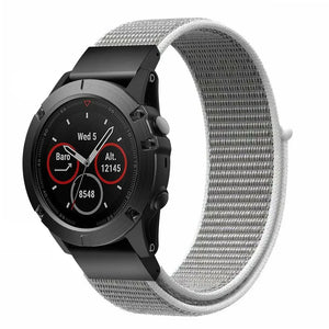 Nylon Strap, on a watch, 3/4 front view
