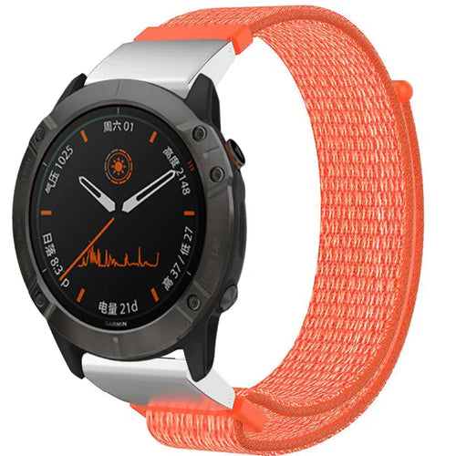 Garmin Forerunner 970 Nylon Strap (Orange)